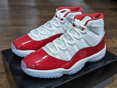 Pre-owned Jordan Nike Air  11 Retro Cherry In White