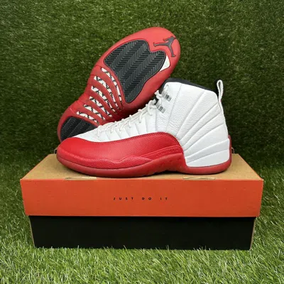 Pre-owned Jordan Nike Air Jordan 12 Cherry Shoes In Red/white