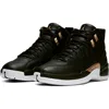 Jordan Nike Air  12 Retro High Top Sneaker In Black/metallic Gold/white