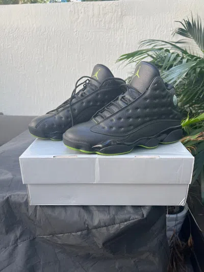 Pre-owned Jordan Nike Air Jordan 13 Altitude 2017 Shoes In Black Altitude Green