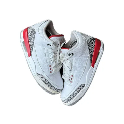 Pre-owned Jordan Nike Air Jordan 3 Hall Of Fame Shoes In White