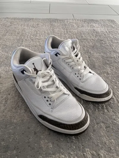 Pre-owned Jordan Nike Air Jordan 3 Mocha Shoes In White