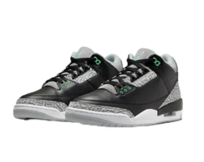 Pre-owned Jordan Nike Air  3 Retro Green Glow Black Cement Aj3 2024 Ct8532-031