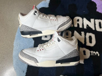 Pre-owned Jordan Nike Air Jordan 3 White Cement Shoes