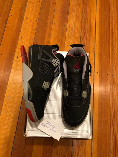 Pre-owned Jordan Nike Air Jordan 4 Bred 99' Shoes