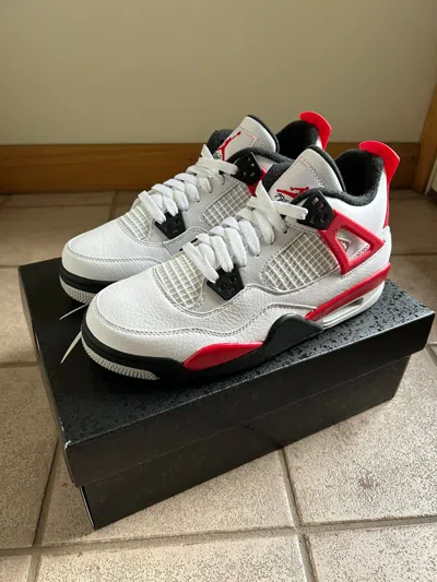 Pre-owned Jordan Nike Air Jordan 4 Gs Red Cement Shoes
