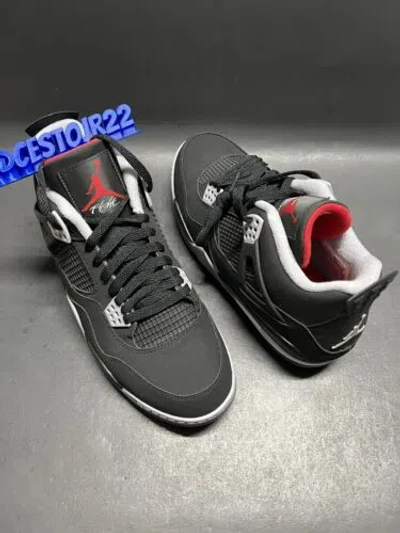 Pre-owned Jordan Nike Air  4 Iv Golf [cu9981 002] Black Fire Red Cement Bred Sz 11.5
