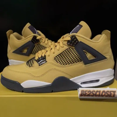 Pre-owned Jordan Nike Air  4 Retro “lightning” Tour Yellow Ct8527-700 Mn Sz 12 ✅