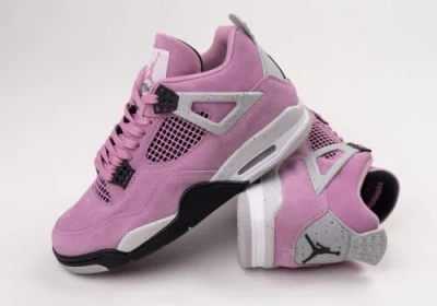 Pre-owned Jordan Nike Air  4 Retro Orchid Aq9129-501 Sizes 5-12 Women's Fast Ship In Purple