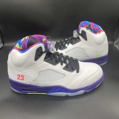 Pre-owned Jordan Nike Air  5 Retro Alternate Bel Air Size 10.5 Og V Db3335-100 White Purple