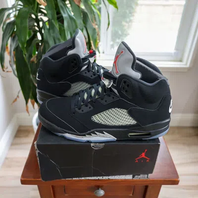 Pre-owned Jordan Nike Air Jordan 5 Retro Black Metallic (2016) Size 13 Mens Shoes