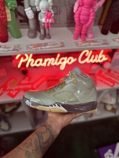 Pre-owned Jordan Nike Air  5 Retro Jade Horizon (dc7501-300) Men's Size 10.5