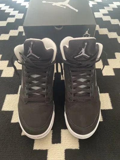 Pre-owned Jordan Nike Air Jordan 5 Retro Moonlight Size 10 Us Shoes In Black