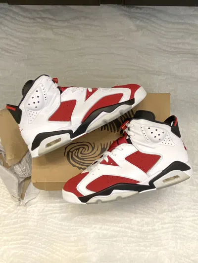 Pre-owned Jordan Nike Air Jordan 6 Retro “carmine” Shoes In Red