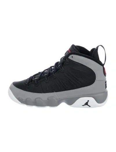 Pre-owned Jordan Babies' Nike Air  9 Retro Particle Grey High Top Sneakers In Black