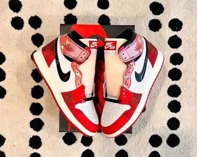 Pre-owned Jordan Nike Air  Retro 1 High Og Next Chapter Spider-verse Dv1748-601 Spiderman In Red