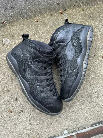 Pre-owned Jordan Nike Air Jordan Retro 10 Ovo Black Size 10.5 Shoes