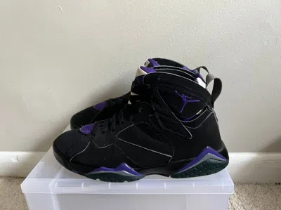 Pre-owned Jordan Nike Air Jordan Retro 7 Vii Ray Allen Size 8 304775-053 Shoes In Black/purple