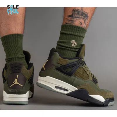 Pre-owned Jordan Nike Air  Retro Se Craft Olive Men's Shoes Fb9927-200 In Green