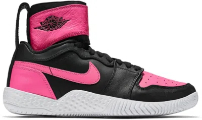 Pre-owned Jordan Nike Court Flare Aj1 Serena Williams (women's) Sneakers In Hyper Pink/white/black