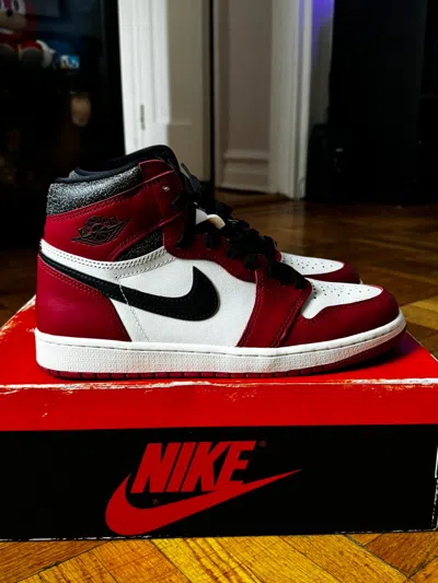 Pre-owned Jordan Nike Jordan 1 Chicago Lost And Found Size 8.5 Shoes In Red