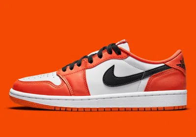 Pre-owned Jordan Nike  1 Low Og Starfish W Size 9.5w (8 Men) Orange Black Sbb Cz0775-801 In Sail Orange Black