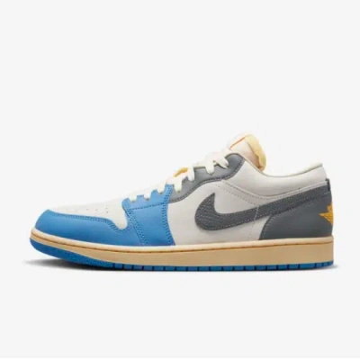 Pre-owned Jordan Nike  1 Low Se Tokyo 96 Shoes Sneakers 'dutch Blue/grey' (dz5376-469) In Gray
