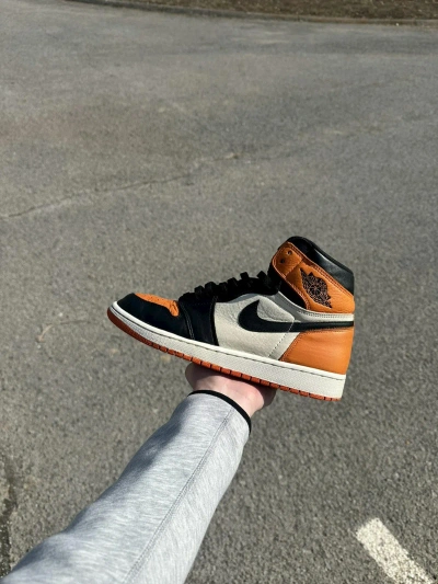 Pre-owned Jordan Nike Jordan 1 Shoes In Orange