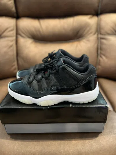 Pre-owned Jordan Nike Jordan 11 Retro Low 72-10 Shoes In Black