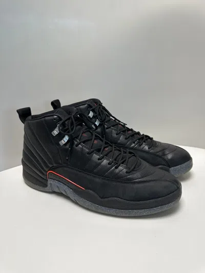 Pre-owned Jordan Nike Jordan 12 Retro Utility Shoes In Black