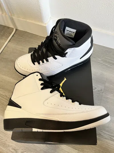 Pre-owned Jordan Nike Jordan 2 Retro Wing It Shoes In White