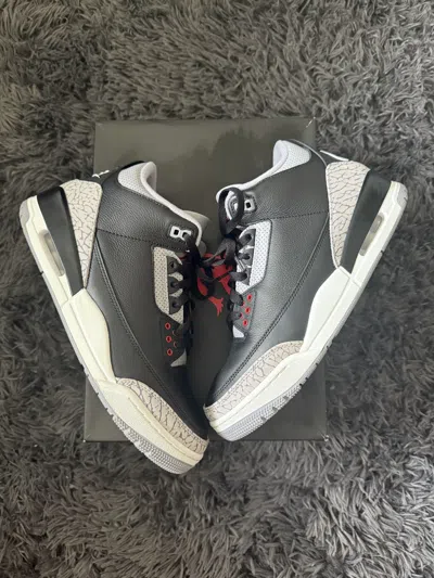 Pre-owned Jordan Nike Jordan 3 ‘black Cement' 2024 Shoes