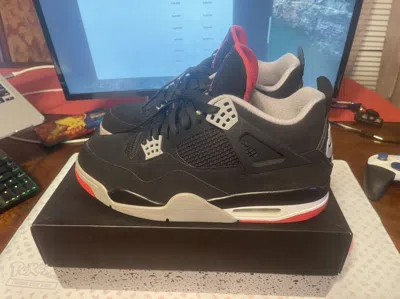 Pre-owned Jordan Nike Jordan 4 “bred” Shoes In Black