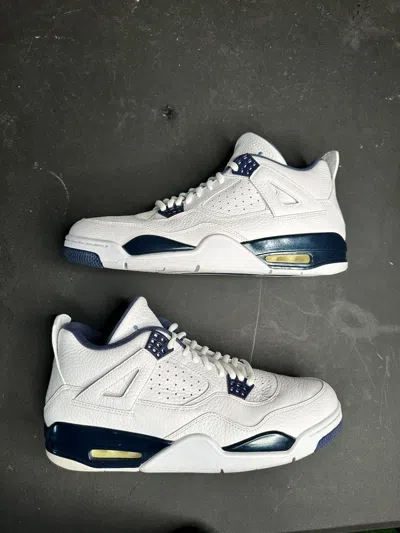 Pre-owned Jordan Nike Jordan 4 Columbia Shoes In Blue