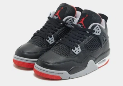 Pre-owned Jordan Nike  4 Retro Bred Reimagined (gs) Fq8213-006 Size 5.5y Brand In Black, Red, Grey