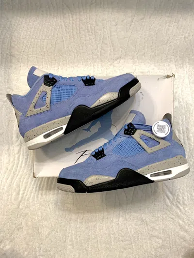 Pre-owned Jordan Nike Jordan 4 Retro “university Blue” Shoes