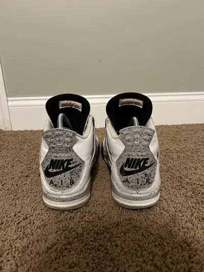 Pre-owned Jordan Nike Jordan 4 White Cement (2016) Size 10.5 Shoes