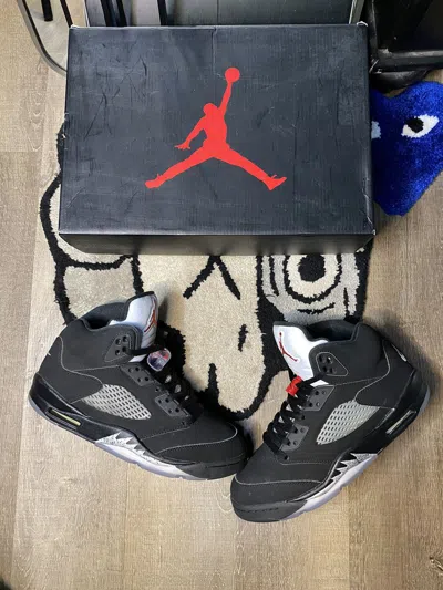 Pre-owned Jordan Nike Jordan 5 Black Metallic (2016) Size 8.5 Shoes