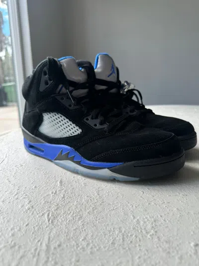 Pre-owned Jordan Nike Jordan 5 Racer Blue Shoes In Black/blue