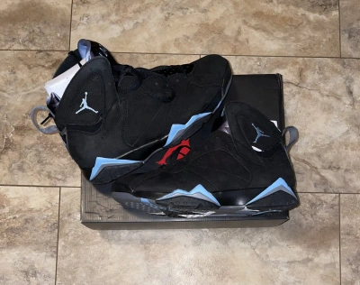 Pre-owned Jordan Nike Jordan 7 Chambray Size 11 Shoes In Black
