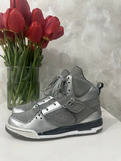 Pre-owned Jordan Nike Jordan Flight 45 Sneakers High In Silver