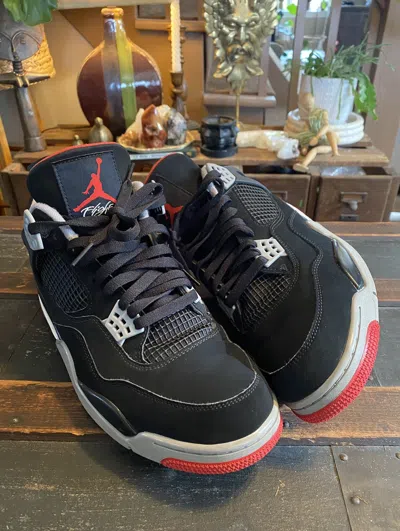 Pre-owned Jordan Nike Jordan Retro 4 (bred) 2019 12m Shoes In Black