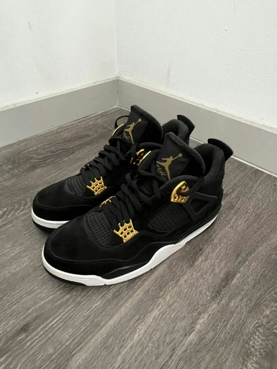Pre-owned Jordan Nike Jordan Retro 4 Royalty Shoes In Black
