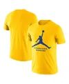 Jordan Men's Golden State Warriors Essential  Nba T-shirt In Gold