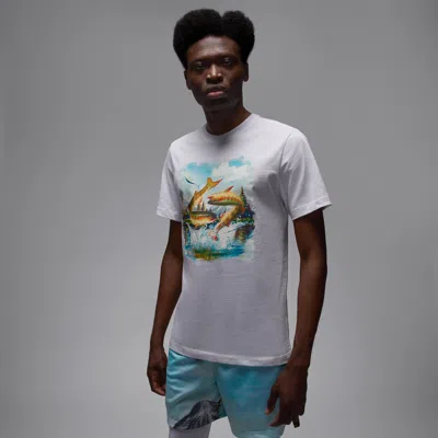 Jordan Nike Men's Luka T-shirt In White