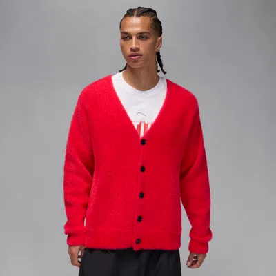 Jordan Nike Men's Tatum Cardigan In Red