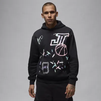 Jordan Nike Men's Tatum Fleece Pullover Hoodie In Black