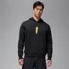 Jordan Nike Men's Zion Fleece Pullover Hoodie In Black