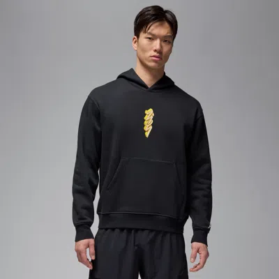 Jordan Nike Men's Zion Fleece Pullover Hoodie In Black