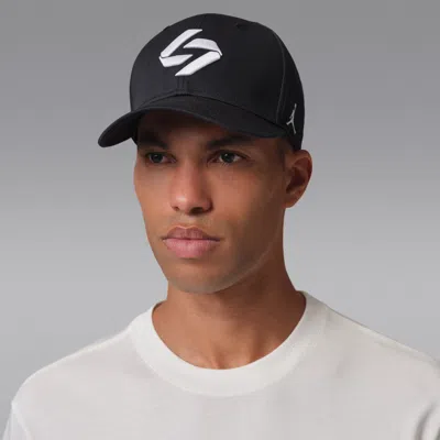 Jordan Nike Unisex Luka Rise Cap Structured Adjustable Hat In Black
